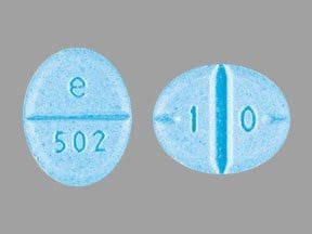 E 502 pill - Pill Imprint E 55. This blue elliptical / oval pill with imprint E 55 on it has been identified as: Metolazone 5 mg. This medicine is known as metolazone. It is available as a prescription only medicine and is commonly used for Edema, High Blood Pressure. 1 / 4.